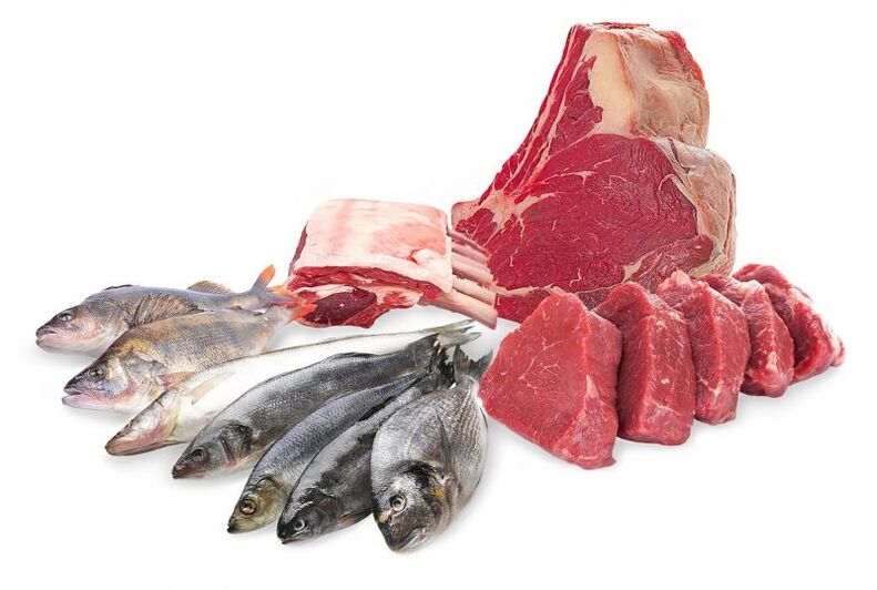 Ducan diyeti için et ve balık