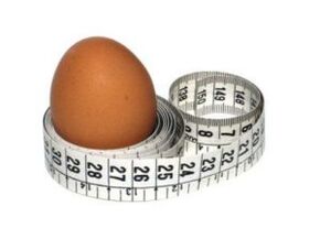 kilo kaybı için yumurta ve santimetre
